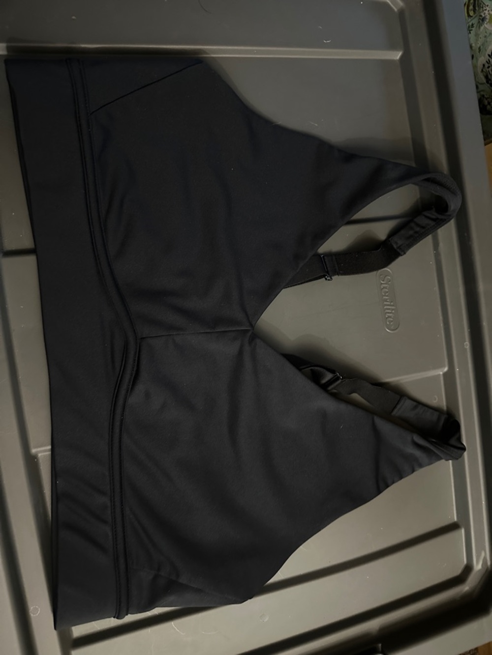 Fabletics Black Seamless Sports Bra